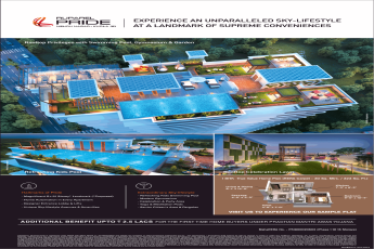 Avail rooftop privileges with swimming pool, gymnasium & garden at Ruparel Pride in Mumbai